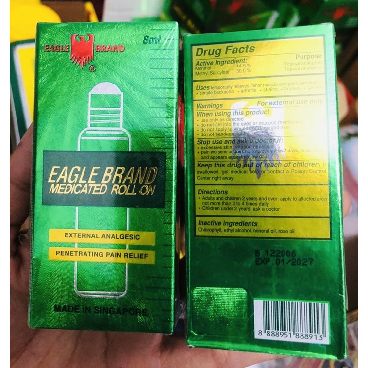 Dầu Xanh dạng 8ml