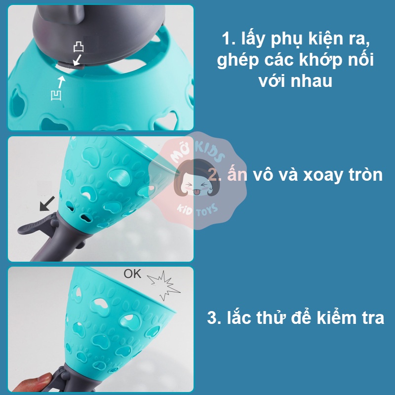 Đồ chơi bắn hứng bóng cho bé giúp trẻ em vận động phát triển thể chất sáng tạo thông minh MOKIDTO