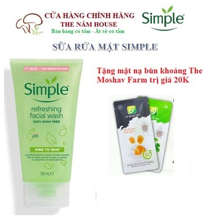Simple Sữa Rửa Mặt Refreshing Facial Wash 150ml