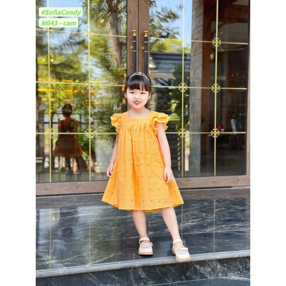 ĐẦM THÊU CAM SOFIA CANDY