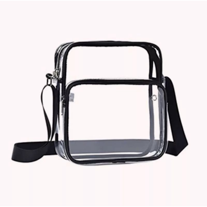 Túi đeo chéo trong suốt dành cho nam có hộp mặt trước TA116