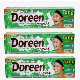Kem đánh răng Doreen ever Cool 180g + tặng tuýp 30g ( Tinh thể băng)