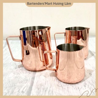 Ca Đánh Sữa Inox Mạ Màu Rose Gold 600cc – Milk Jug