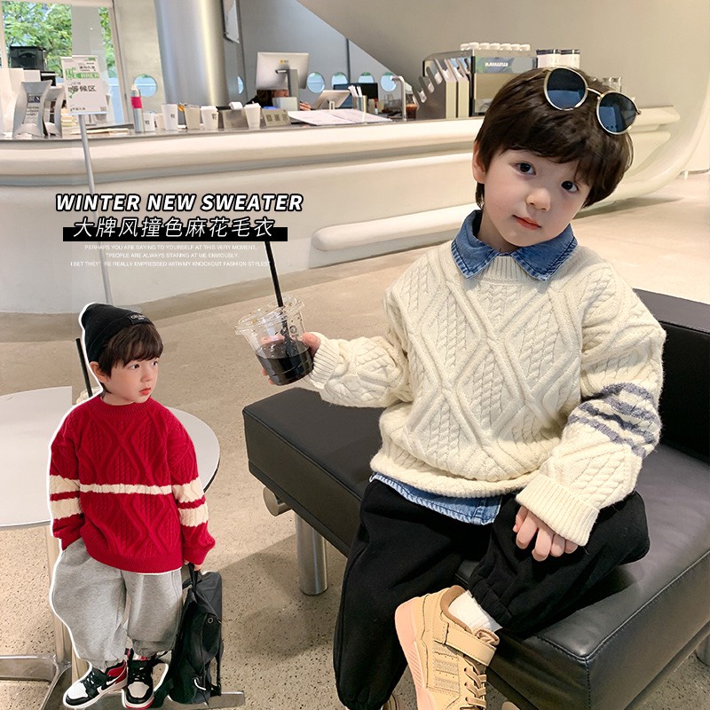 Áo Len Bé Trai Hãng Ambb Kid - Thời Trang Hàn Quốc