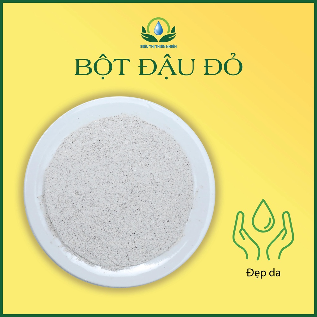 Bột Đậu Đỏ Nguyên Chất SIÊU THỊ THIÊN NHIÊN Giúp Làm Mịn Da, Se Khít Lỗ Chân Lông Và Dưỡng Trắng Túi 100G, 200G, Lọ 200G