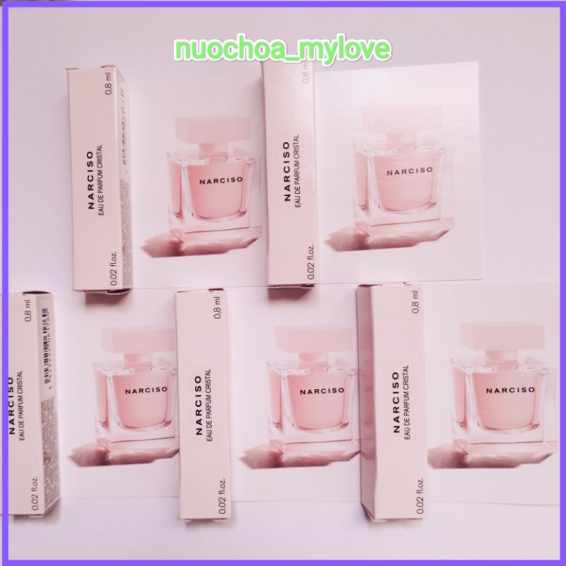 Vial nước hoa Narciso Cristal EDP [0.8ml]