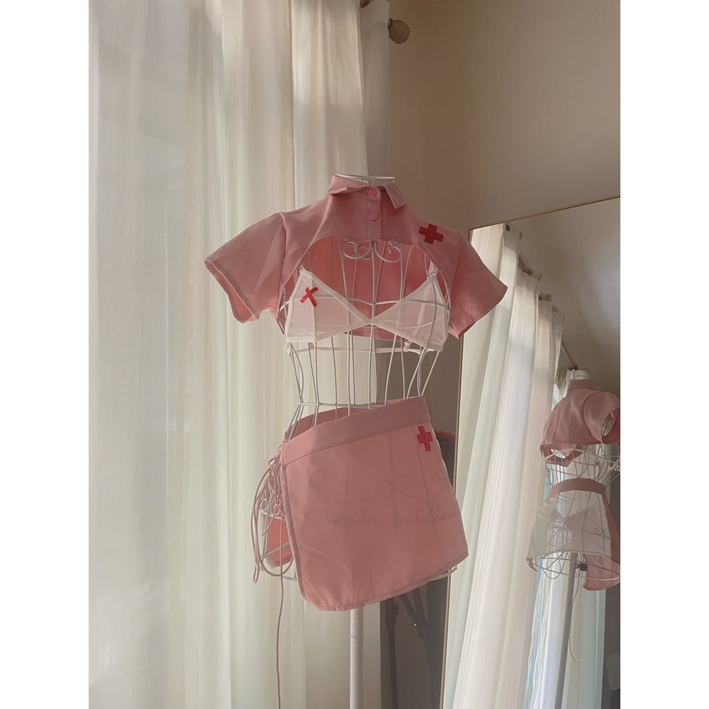 Bộ Đồ Ngủ Hóa Trang Nữ Y Tá Gợi Cảm Cho Nữ Đồ ngủ Hai Dây Cosplay Sexy | BigBuy360 - bigbuy360.vn