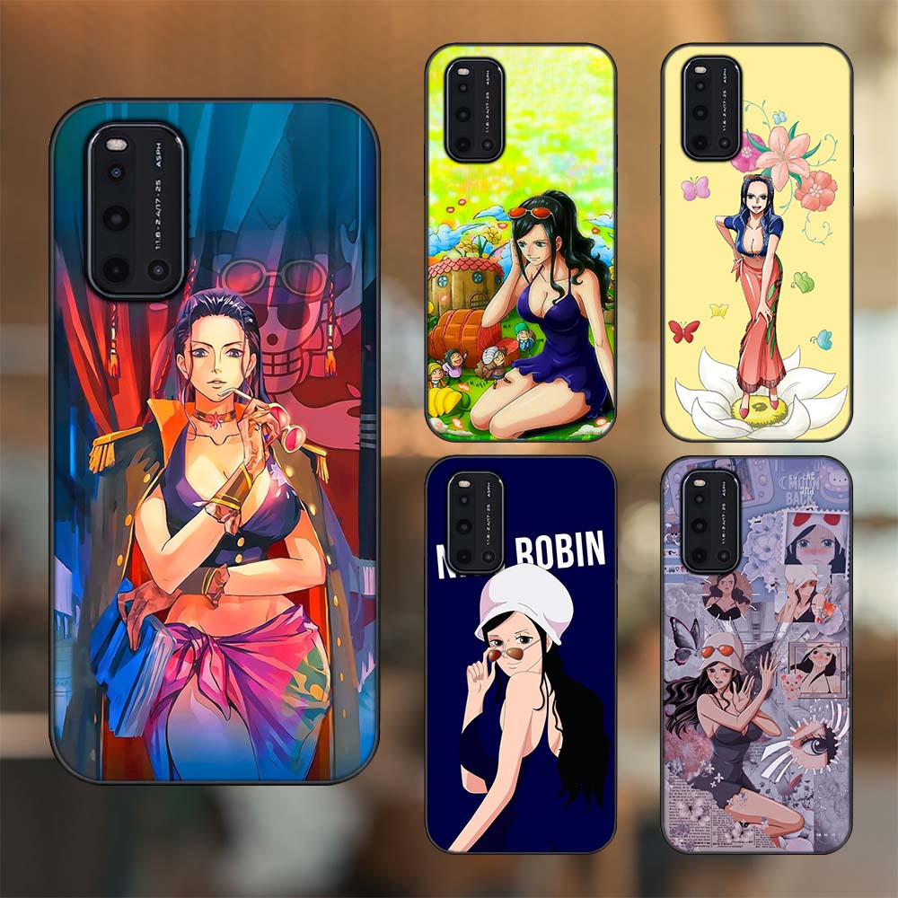 Ốp lưng Vivo V19 viền đen in hình Nico Robin One Piece Đảo Hải Tặc
