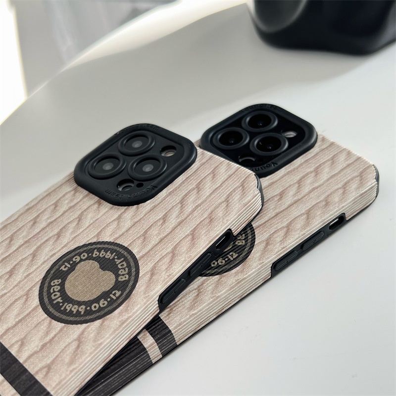 Ốp Điện Thoại Họa Tiết Gấu Đơn Giản Cho iPhone 14 13 12 11 Pro Max