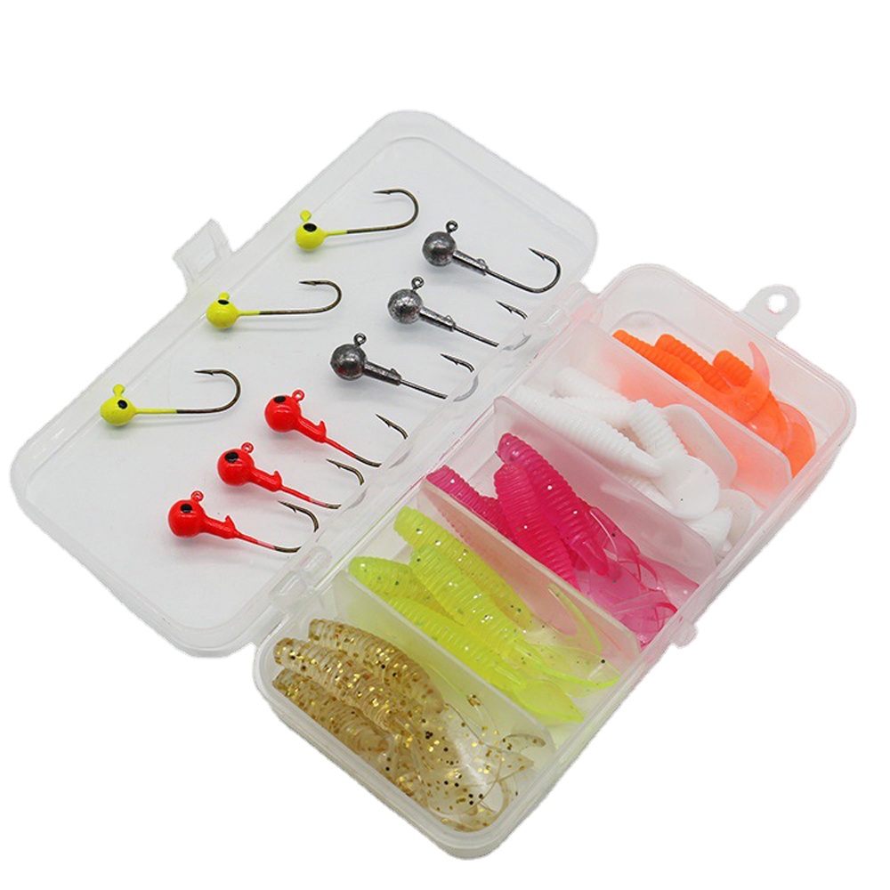 Hộp 35 Mồi Câu Cá Mềm Có Lưỡi Câu S2
