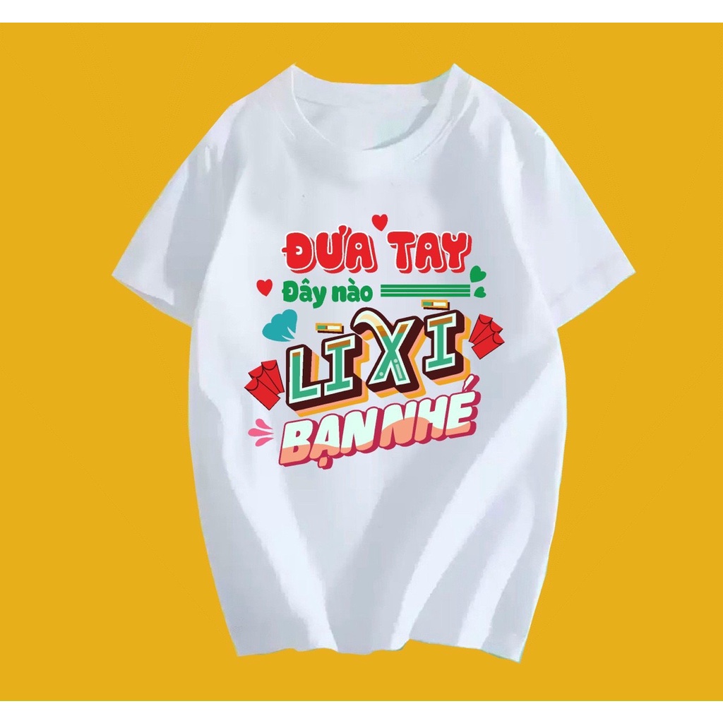 Áo thun Tết gia đình hội nhóm cặp đôi phông unisex nam nữ thun cotton dày dặn SGY437-39 SGSTORE1