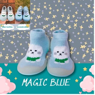 CHÍNH HÃNG GGOMOOSIN GIÀY TẬP ĐI CHO BÉ CƯNG-MAGIC BLUE