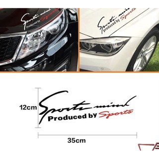 Tem dán decal Sport mind prodeced by Sports - tem dán nắp capo tạo điểm nhấn, nổi bật khỏe khoắn hơn