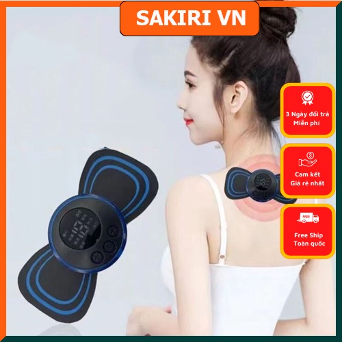miếng dán massage xung điện mini 8 chế độ giải quyết mọi cơn đau-máy massage cổ vai gáy mini nhỏ gọn tiện lợi