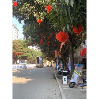 ĐÈN LỒNG ĐỎ TRANG TRÍ TẾT CHẤT LIỆU NILON
