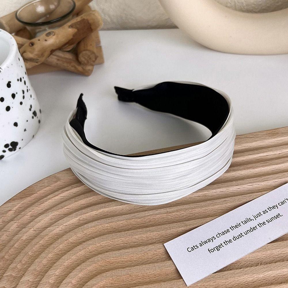 ANEMONE Băng Đô Cài Tóc Xếp Ly Đơn Giản Tinh Tế Thời Trang Cho Nữ