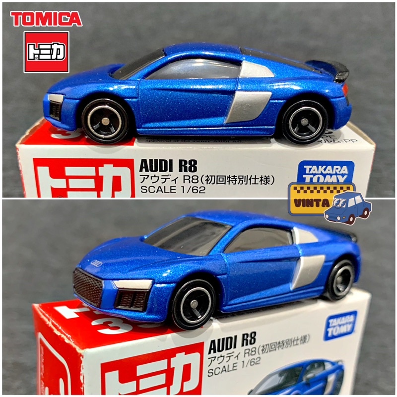 Xe mô hình Tomica No.39 AUDI R8 - Blue - tỉ lệ 1:62
