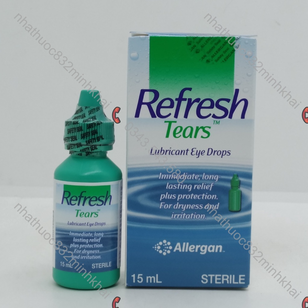 Nước nhỏ mắt nhân tạo Refresh Tears Lubricant Eye Drops chai 15ml