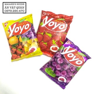 Kẹo dẻo jelly yoyo trái cây đủ các loại thái lan 80gr - món kẹo ăn vặt siêu ngon