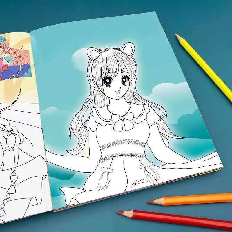 Sách Tô Màu Vẽ Tranh Công Chúa Dành Cho Bé Gái 3-8 Tuổi