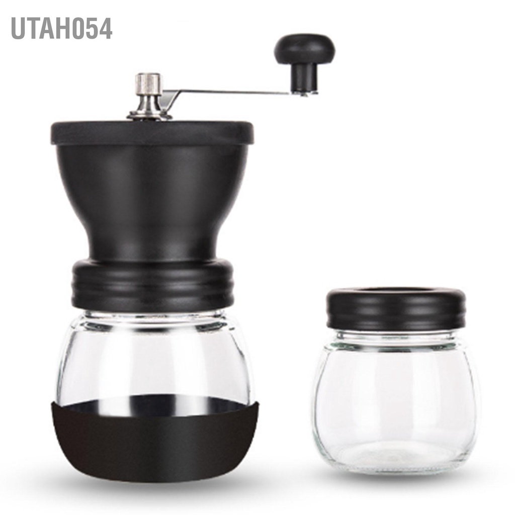 [Hàng Sẵn] Máy Xay Cà Phê Bằng Tay Cao Cấp Có Bình Thủy Tinh【Utah054】