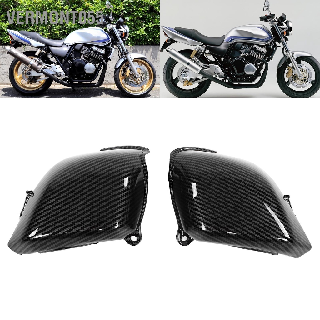Có thể bán buôn 2 cái Bộ chế hòa khí Nắp bên bằng sợi carbon Phong cách thay thế ABS cho CB 400 CB400 VTEC 1999‑2007 Vermont055 Hàng giao ngay