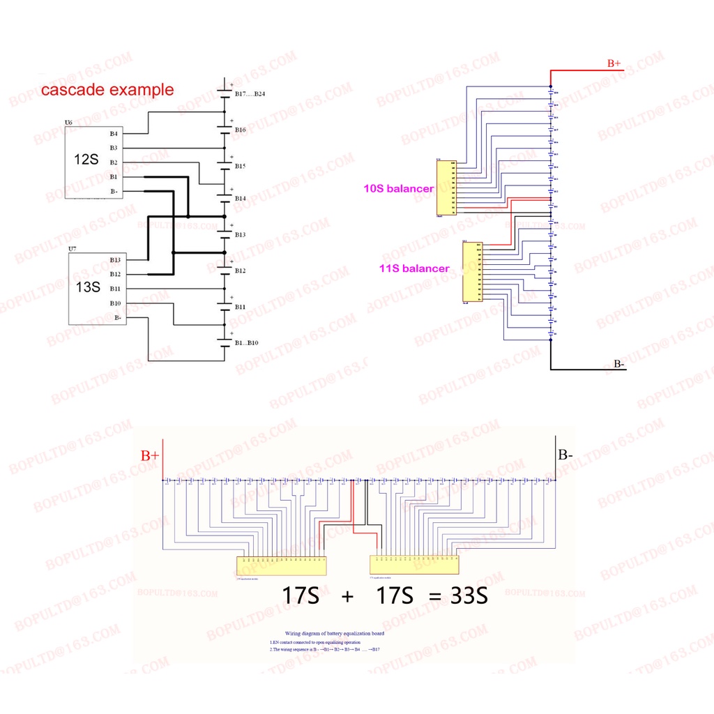 Bảng Mạch Cân Bằng Năng Lượng Li-ion Lifepo4 LTO Lithium 2 Dây 2S 1.3A