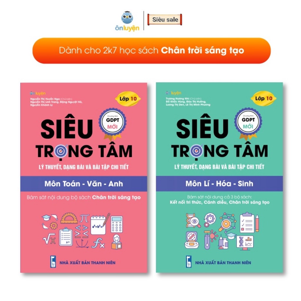 Combo_2_Cuốn_Siêu_Trọng_Tâm Toán_Văn_Anh_Lớp_10 ( Chân_Trời_Sáng_Tạo ) và Siêu_Trọng_Tâm Lí_Hóa_Sinh_Lớp_10