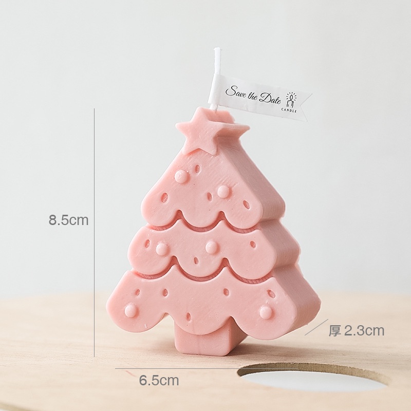 Nến Thơm Cây Thông Noel Giáng Sinh Để Bàn Thủ Công Quà Tặng Christmas Trang Trí Nhà