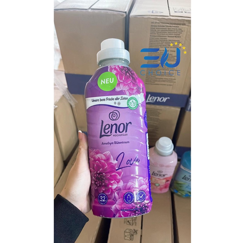 Nước xả vải Lenor thơm lâu, nước xả vải quần áo 800ml nhập khẩu Đức