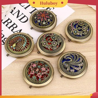 [Huluboy] Gương trang điểm mini bỏ túi phong cách cổ điển