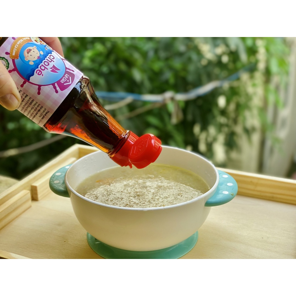Nước mắm Lê Gia chai 60ml và 200ml cho bé từ 1 tuổi