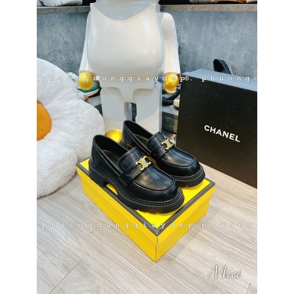 Giày moca celine giày oxford nữ fullbox vàng