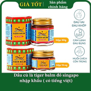 Cù là tiger balm đỏ singapore -nhập khẩu 19.4g