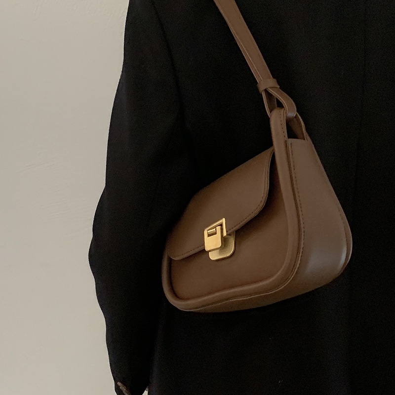 Túi Đeo Chéo Hình Vuông Nhỏ Màu Tương Phản Thời Trang Cho Nữ