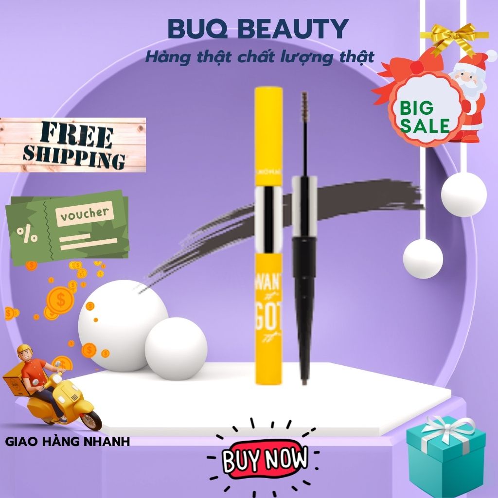 Chì Kẻ Chân Mày 2 Đầu LEMONADE Want It Got It Dual Eyebrow 2g + 2ml Chuốt lông mày