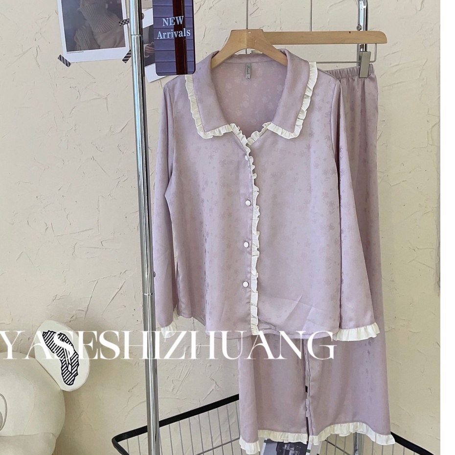 Pijama Lụa Cao Cấp Đồ Bộ Mặc Nhà Ngủ Nữ Chất Lụa Siêu Mềm Siêu Mịn - Sillk Homewear