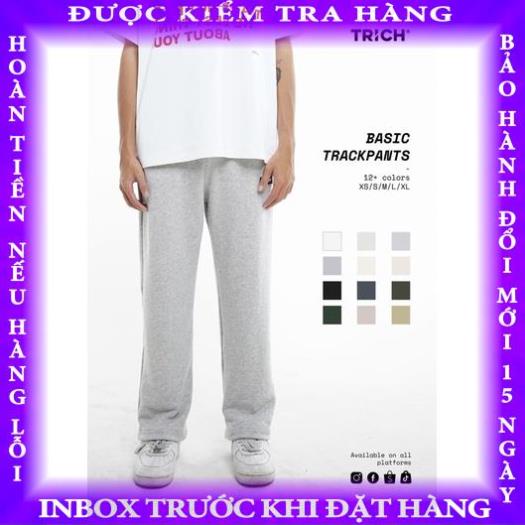 Basic Track Pants ( Quần nỉ TRICH ống xuông rộng) thitrang
