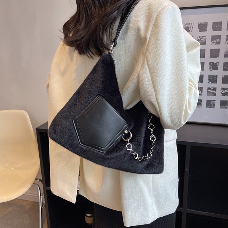 Túi Đeo Vai Cỡ Lớn Bằng Nhung Lông Thời Trang Dành Cho Nữ