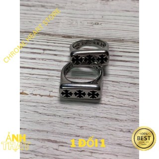   Titan  Nhẫn Chrome Heart PJ bạc fullbox - Chrome Heart Store 