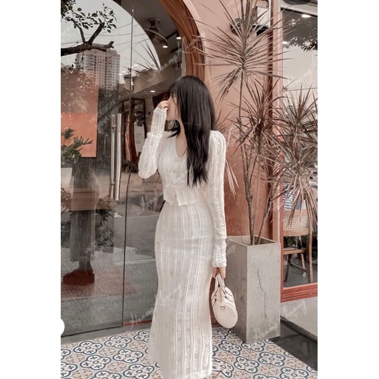 💢💢Sét áo croptop mix cx ren dáng dài xinhh hết nútt💯💯
