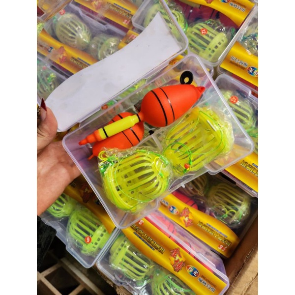 Hộp 2 bộ lăng xê câu mè/bom mè dạ quang và thường