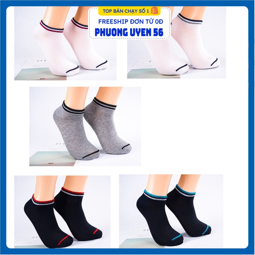 Đôi Tất Chân CỔ NGẮN SỌC Loại 1 V7 Dành Cho Bạn Gái