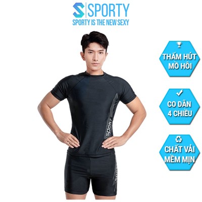 Bộ đồ bơi nam SPORTY chất liệu co giãn đa chiều, chống nắng