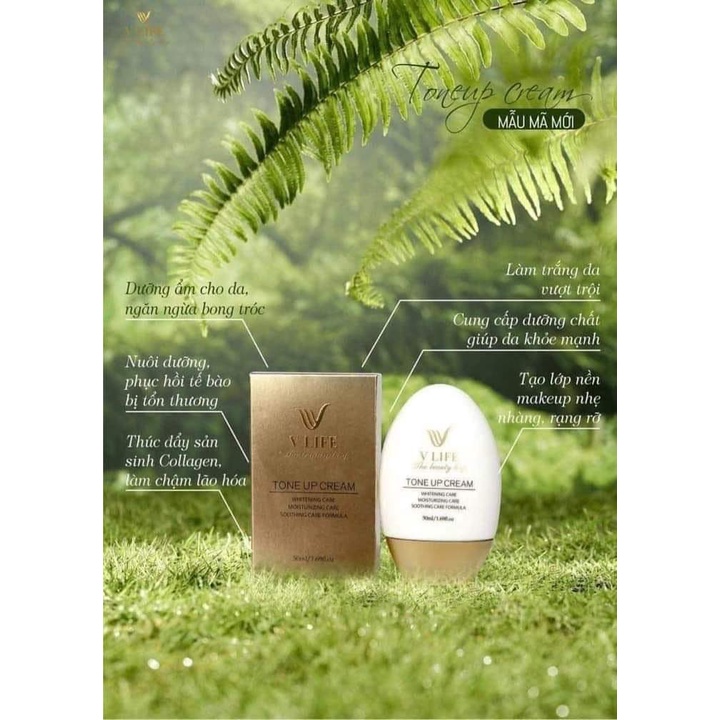 KEM FACE TẾ BÀO GỐC HỒNG SÂM VLIFE _ NHẬP KHẨU HÀN QUỐC_Phiên bản mới dạng tuýp