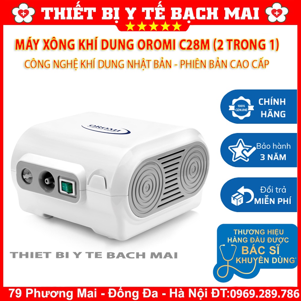 Máy Xông Hút Mũi Họng 2 Trong 1 OROMI C28M - Công Nghệ Nhật Bản, Hàng Chính hãng
