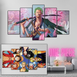 Tranh one piece treo tường khổ lớn. Tranh anime tráng gương kt 90x150cm | 888