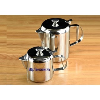 Cốc inox, ca inox ,ca mỏ inox có nắp dùng để ủ trà hay đựng sữa, nước cafe... Dung tích: 1.2 L, 2 L, 2.5 L