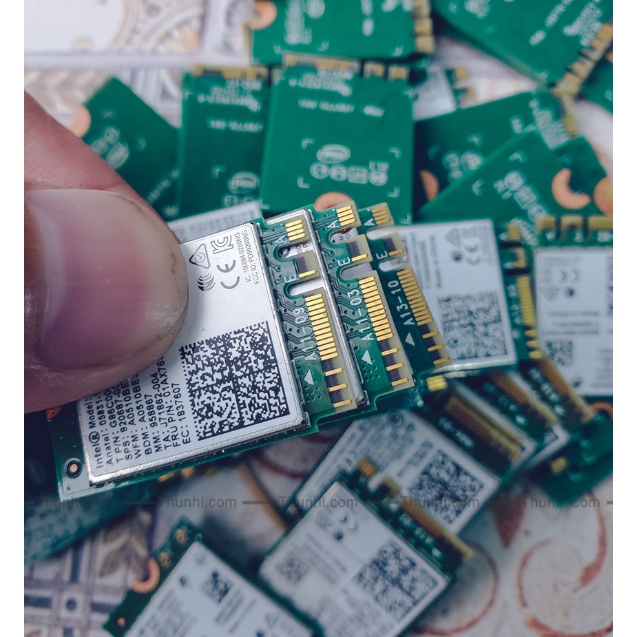 Wifi Card 2 bằng tần 2.4GHz/ 5GHz AC Intel 9260NGW speed 1730Mbps, card Bluetooth 5.1