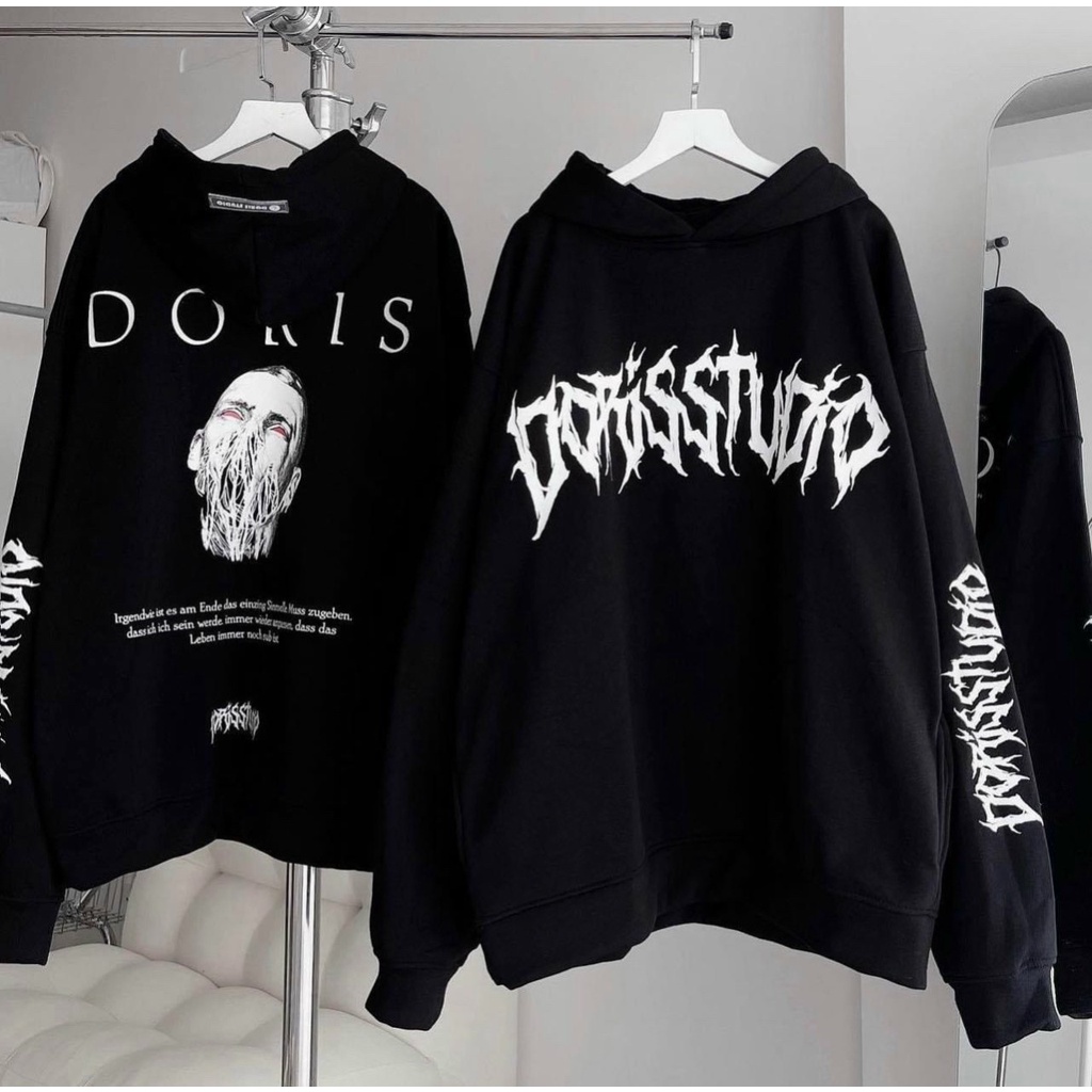 Áo Hoodie DORIS Có Nón Mũ 2 Lớp Nam Nữ Cặp Đôi -Khoác Nỉ Ngoại Unisex Kiểu Hàn Quốc - FREESHIP ĐẸP